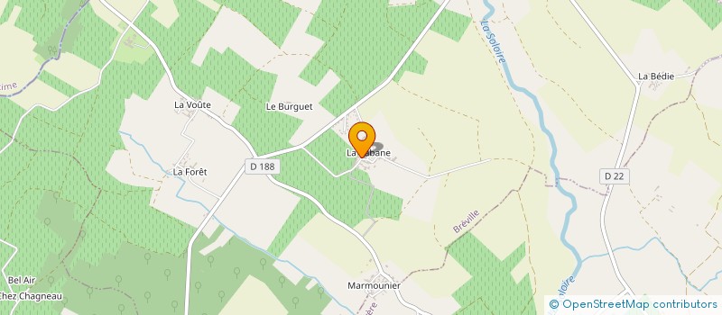 localisation de l'entreprise LA CABANE IMMOBILIER à BREVILLE