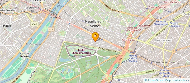 localisation de l'entreprise LA CABANE SAINT-GAUTIER à NEUILLY-SUR-SEINE