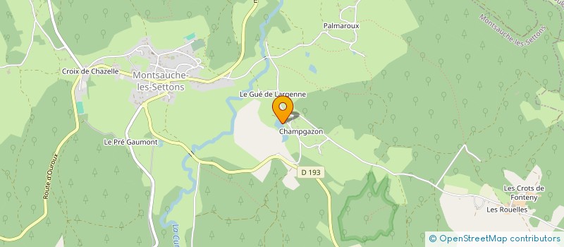 localisation de l'entreprise LA CABANE VERTE à MOUX EN MORVAN