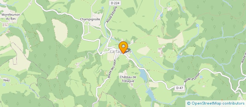 localisation de l'entreprise LA CABANE VERTE  LA TAGNIERE