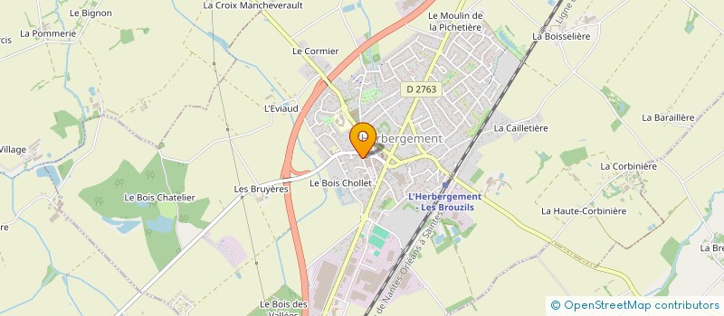 localisation de l'entreprise LA CABANE VERTE  L'HERBERGEMENT