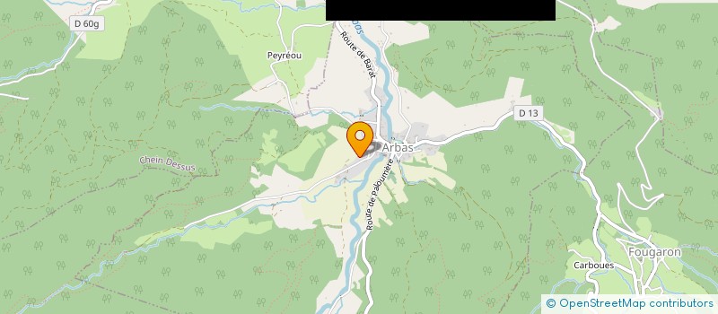 localisation de l'entreprise LA CABANOT-BUREAU DES ACCOMPAGNATEURS DU MOURTIS  ARBAS