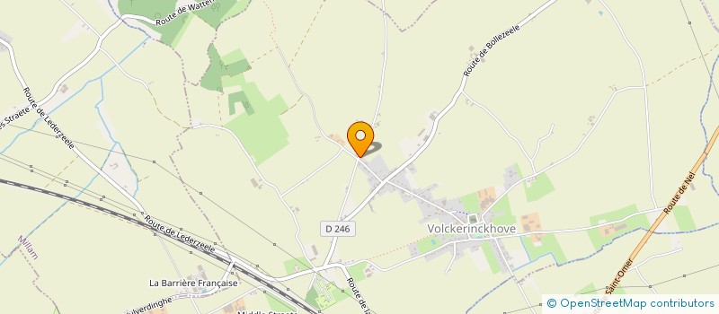 localisation de l'entreprise LA CABARETTE à VOLCKERINCKHOVE