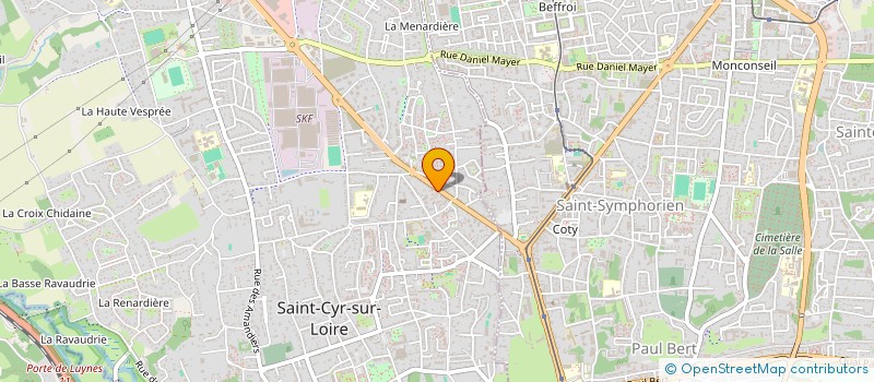 localisation de l'entreprise LA CABINE à SAINT CYR SUR LOIRE