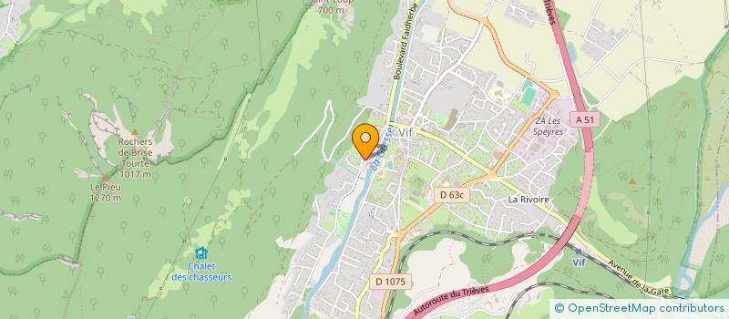 localisation de l'entreprise LA CABINE D'ESSAYAGE  VIF