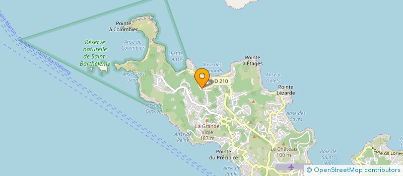 localisation de l'entreprise LA CABINE DE LA PLAGE à SAINT BARTHELEMY