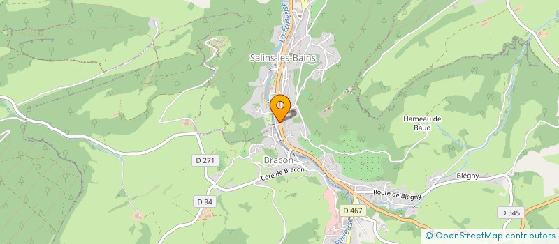 localisation de l'entreprise LA CABIOTTE  SALINS-LES-BAINS