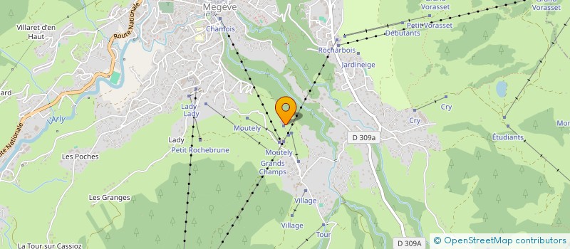localisation de l'entreprise LA CABOCHE à MEGEVE