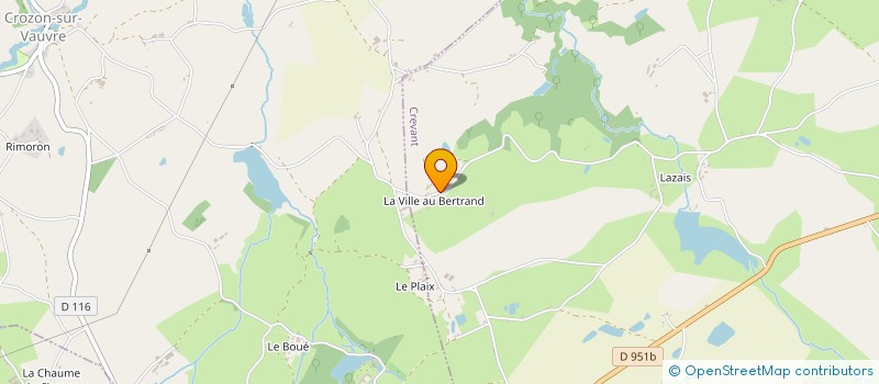 localisation de l'entreprise LA CABOCHE DES VAUVRES à CREVANT