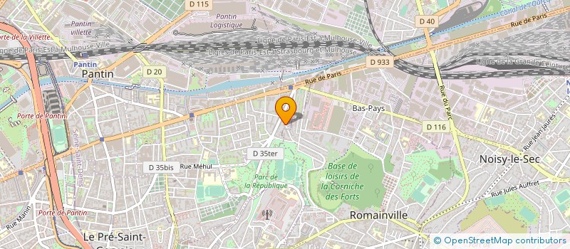 localisation de l'entreprise LA CABORNE à PANTIN