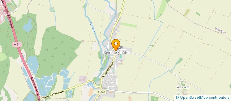 localisation de l'entreprise LA CABOSSE  BEIRE-LE-CHATEL