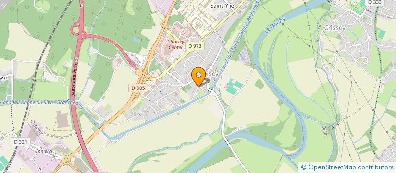 localisation de l'entreprise LA CABOTINE  CHOISEY