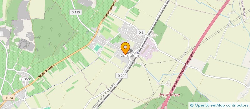 localisation de l'entreprise LA CABOTTE à CORGOLOIN