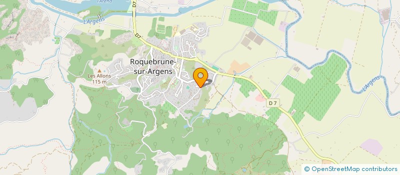 localisation de l'entreprise LA CABOTTE DES OLIVIERS à ROQUEBRUNE-SUR-ARGENS