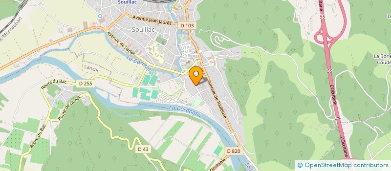 localisation de l'entreprise LA CABRE  SOUILLAC