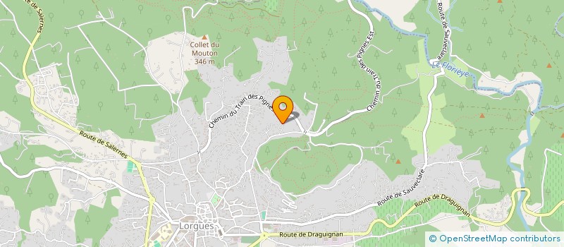 localisation de l'entreprise LA CABRE D OR  LORGUES