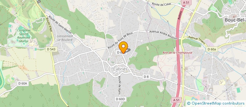 localisation de l'entreprise LA CABRE D'OR  CABRIES