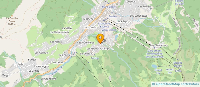 localisation de l'entreprise LA CABRETTE  LES GETS