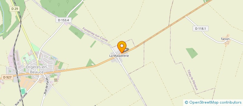 localisation de l'entreprise LA CABRIOLE à ORGERES-EN-BEAUCE