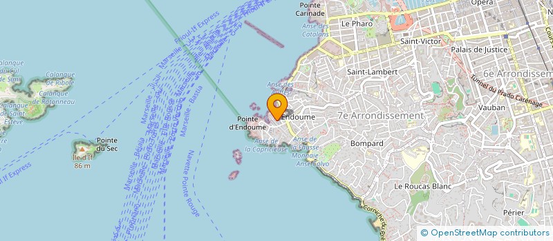 localisation de l'entreprise LA CACAUDE V à MARSEILLE
