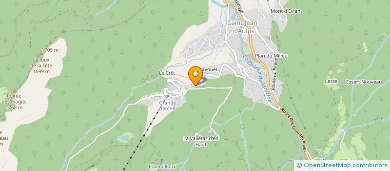 localisation de l'entreprise LA CACHETTE  SAINT-JEAN-D'AULPS