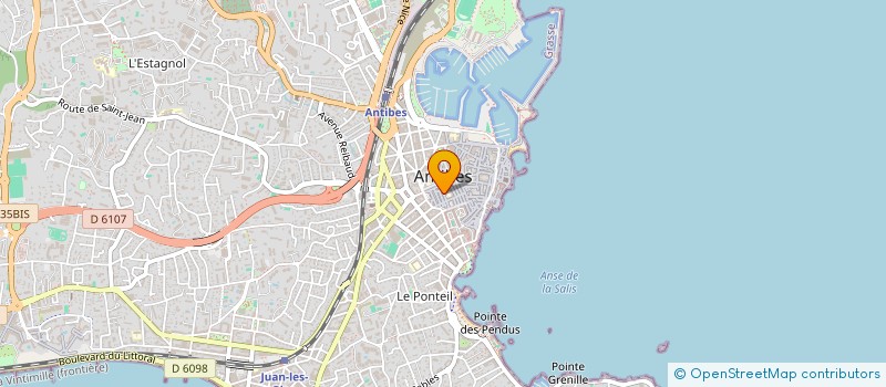 localisation de l'entreprise LA CACHETTE D'ANTIBES  ANTIBES