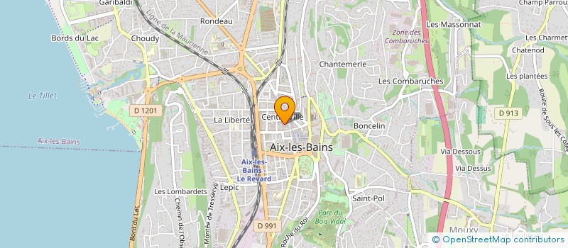 localisation de l'entreprise LA CACHETTE DE M à AIX-LES-BAINS