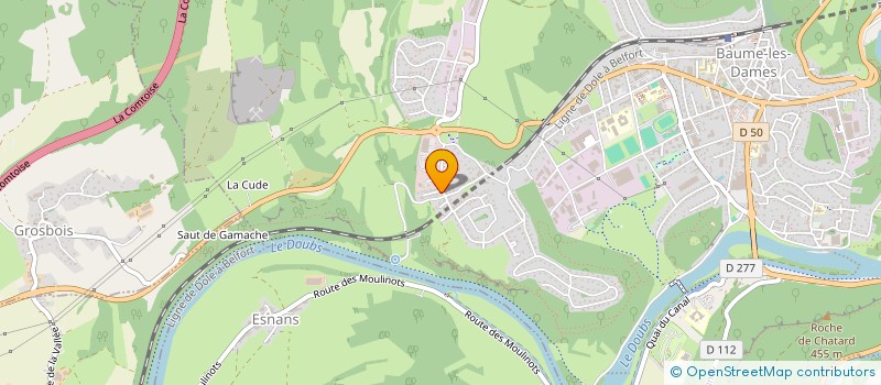 localisation de l'entreprise LA CADANE  BAUME-LES-DAMES