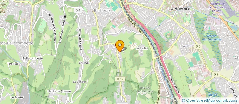 localisation de l'entreprise LA CADG  LA RAVOIRE