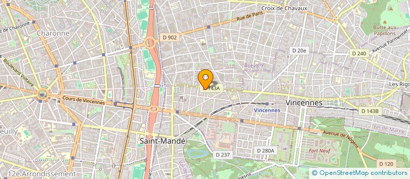 localisation de l'entreprise LA CADOLE à VINCENNES