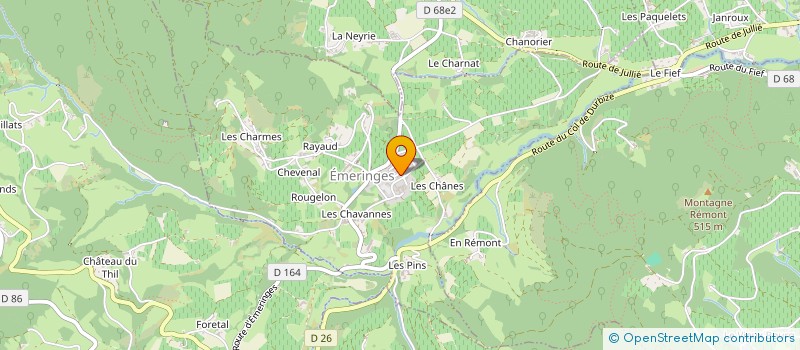 localisation de l'entreprise LA CADOLE DES PETITS BOUCHONS  EMERINGES