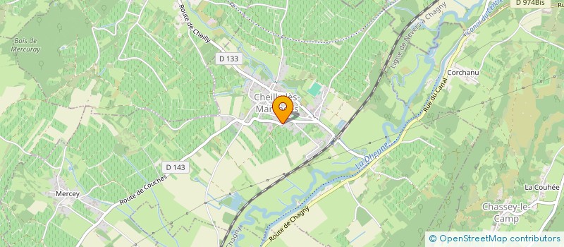 localisation de l'entreprise LA CADOLLE  CHEILLY-LES-MARANGES