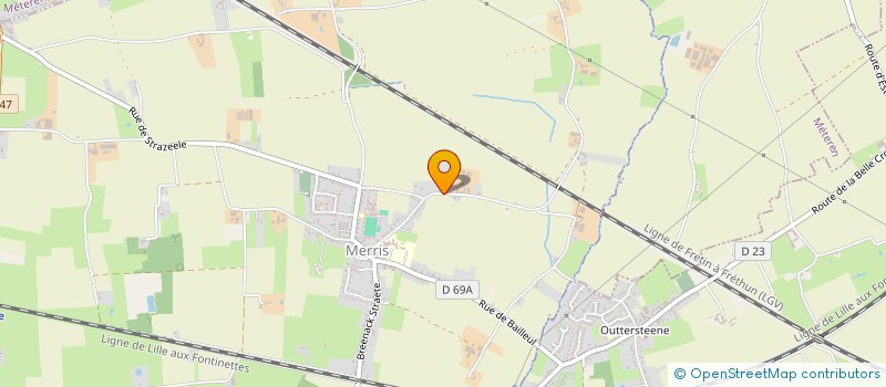 localisation de l'entreprise LA CAESTROISE  MERRIS