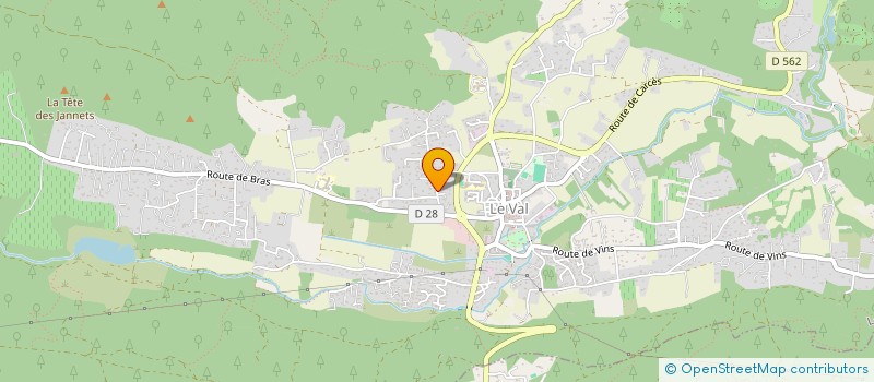 localisation de l'entreprise LA CAFET' à LE VAL