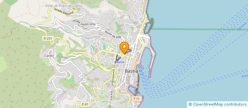 localisation de l'entreprise LA CAFET à BASTIA