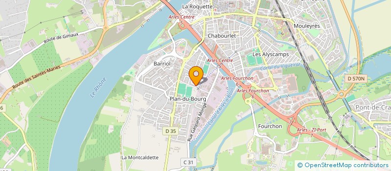 localisation de l'entreprise LA CAFETERIA DU C.F.A. à ARLES