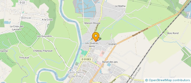 localisation de l'entreprise LA CAFETIERE CUIVREE  SAINT-DENIS-DE-PILE