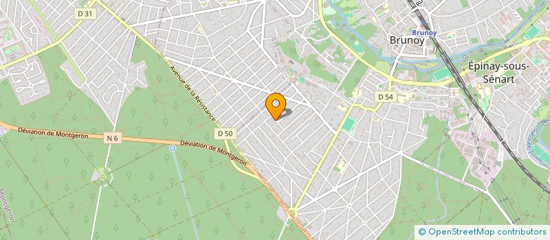 localisation de l'entreprise LA CAFETTE  BRUNOY