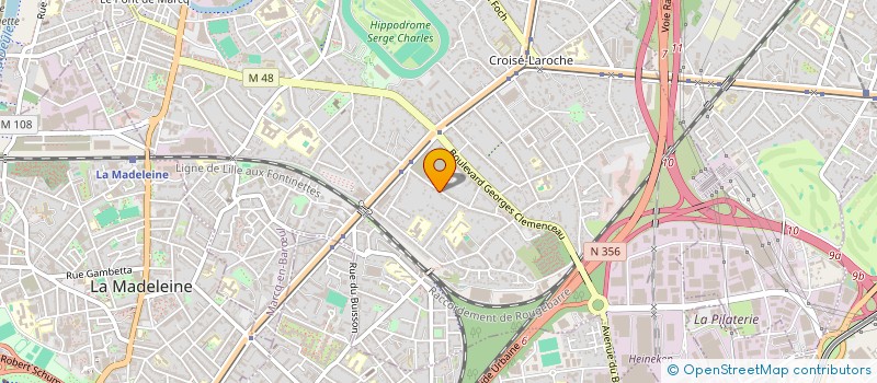 localisation de l'entreprise LA CAGE  MARCQ-EN-BARUL