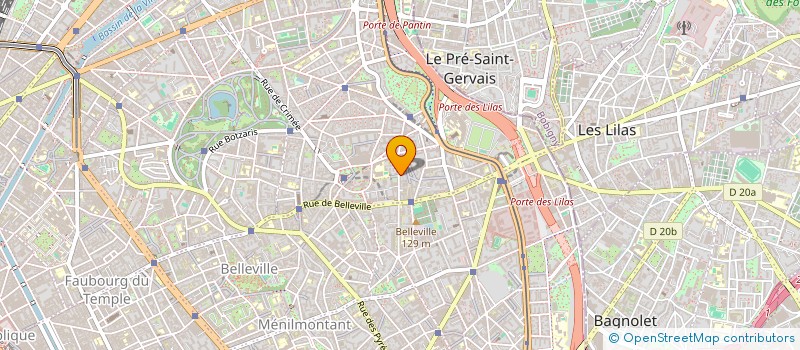 localisation de l'entreprise LA CAGE  PARIS