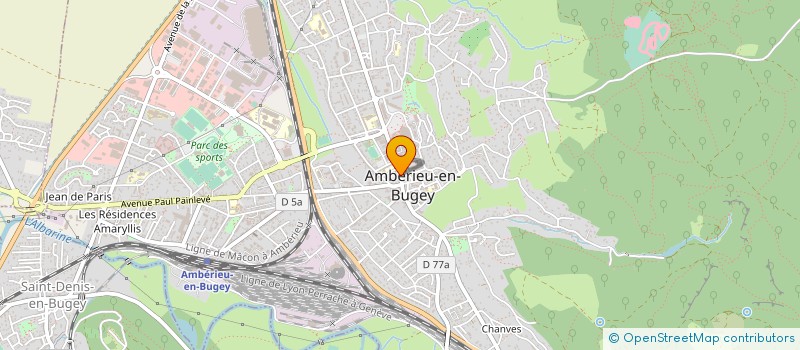 localisation de l'entreprise LA CAGE AUX CHOCOLATS à AMBERIEU-EN-BUGEY