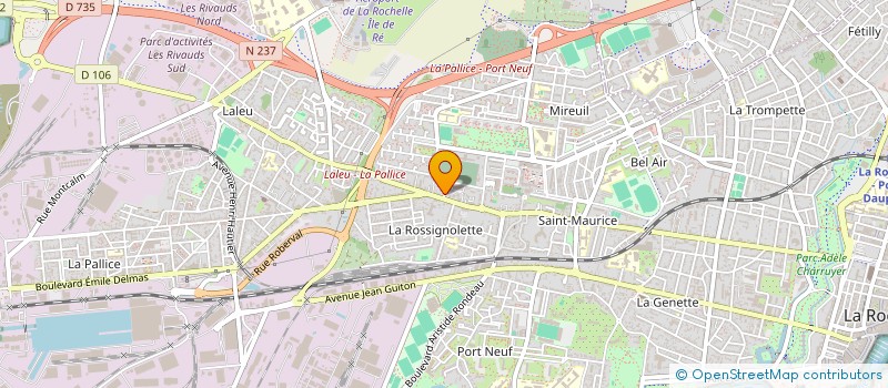 localisation de l'entreprise LA CAGE D'AIR  LA ROCHELLE