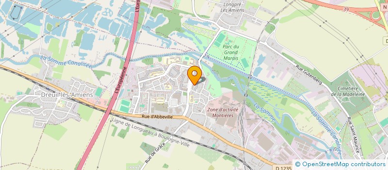 localisation de l'entreprise LA CAGE DOREE 'LIA à AMIENS
