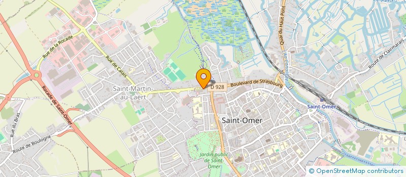 localisation de l'entreprise LA CAGETTE AUDOMAROISE  SAINT-OMER