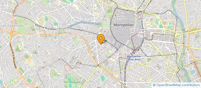 localisation de l'entreprise LA CAGETTE CESCHIN  MONTPELLIER