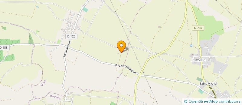 localisation de l'entreprise LA CAGOUILLE CHARENTAISE  ASNIERES-SUR-NOUERE