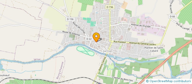 localisation de l'entreprise LA CAGOUILLE ZEN à JARNAC