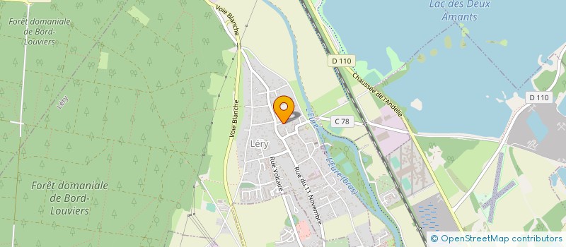 localisation de l'entreprise LA CAHOTTERIE  LERY