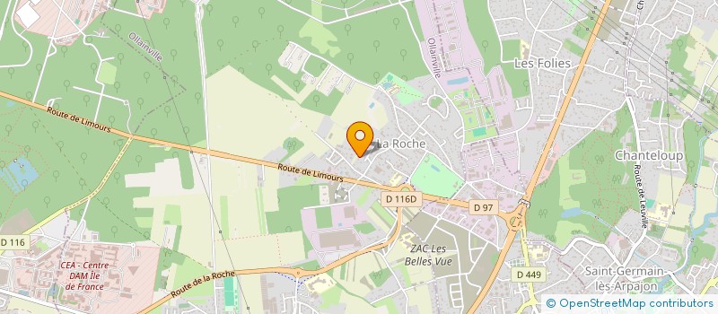 localisation de l'entreprise LA CAHUCHETTE  OLLAINVILLE