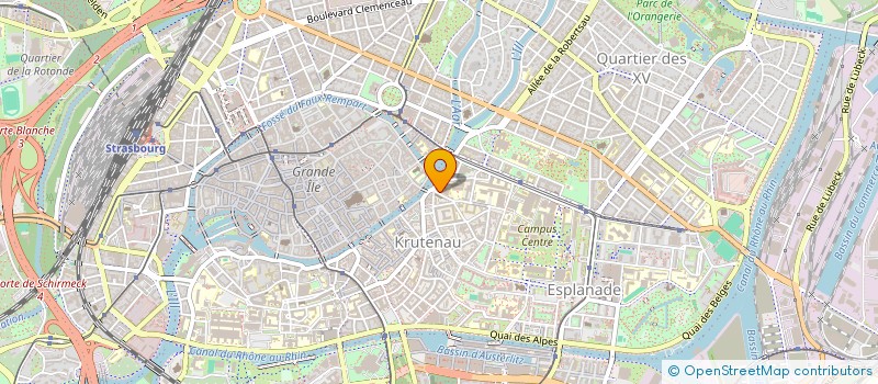 localisation de l'entreprise LA CAHUTE  STRASBOURG